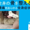全身の骨を整える｜肩こり腰痛他あらゆる全身症状に効果がある方法　#26-014