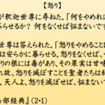 怒り｜釈迦一日一言｜１月２４日